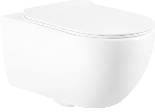 Mexen Carmen miska wc Rimless z deską wolnoopadającą slim, duroplast, biała połysk - 3088L4000