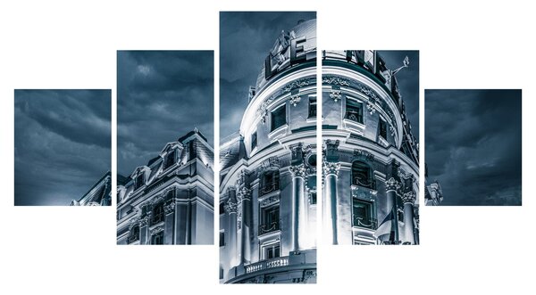 Obraz architektury w ciemności (125x70 cm)