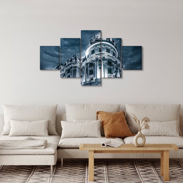 Obraz architektury w ciemności (125x70 cm)