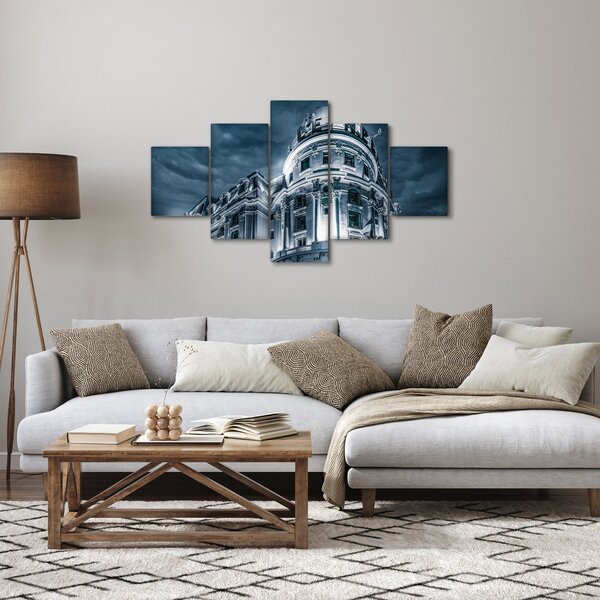 Obraz architektury w ciemności (125x70 cm)