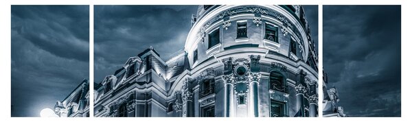 Obraz architektury w ciemności (170x50 cm)