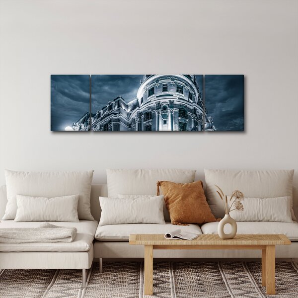 Obraz architektury w ciemności (170x50 cm)