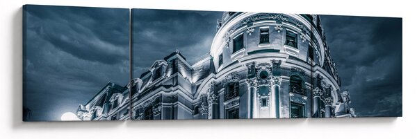 Obraz architektury w ciemności (170x50 cm)