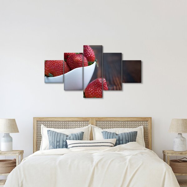 Obraz truskawek (125x70 cm)