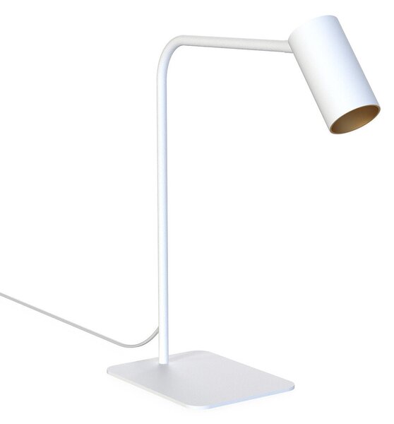Biała lampka na stolik Mono 7713 stojąca lampa z włącznikiem