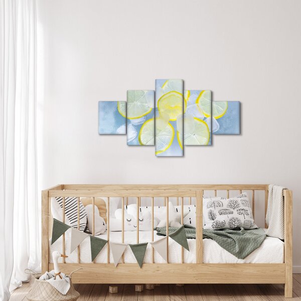 Obraz cytryn w lodzie (125x70 cm)