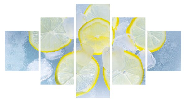 Obraz cytryn w lodzie (125x70 cm)