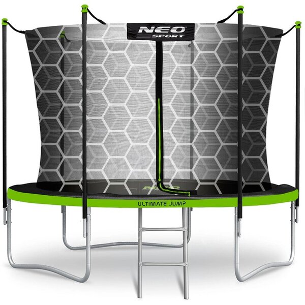 Trampolina NEO-SPORT NS-06W231 FI 183 cm Czarno-zielony