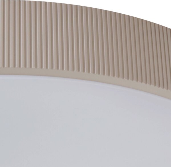 Lampa sufitowa LED Zylo Lindby, możliwość ściemniania, kremowy / amber, salon / jadalnia, tworzywo sztuczne