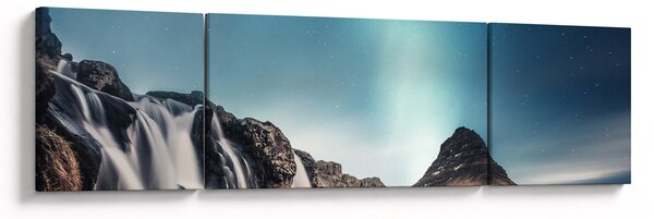 Obraz wodospadów (170x50 cm)