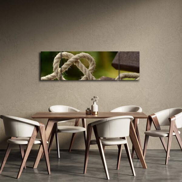 Obraz serca z liny (170x50 cm)