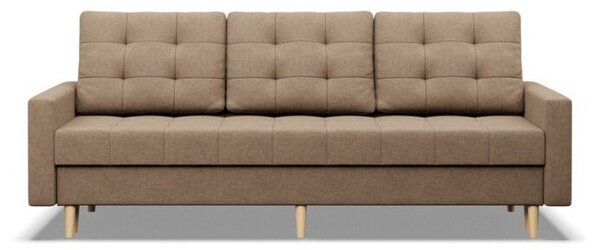 Kanapa skandynawska, pikowana, NUBO, 212x92x92 cm, beÅ¼owy| TYLETEGOTU