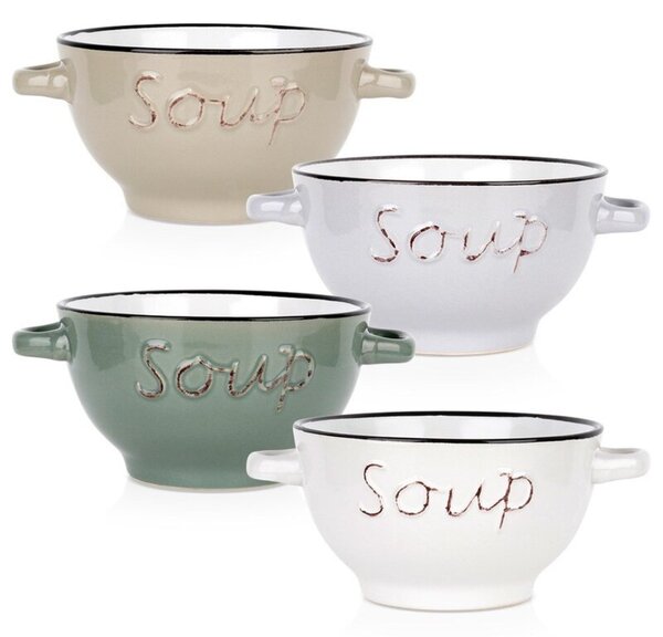 Miska bulionówka ceramiczna 600 ML 4 szt