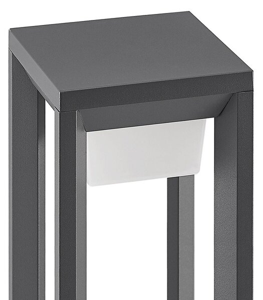 Słupek oświetleniowy LED Gamion PRIOS, aluminiowy / szary / cynkowy, aluminium, nowoczesny