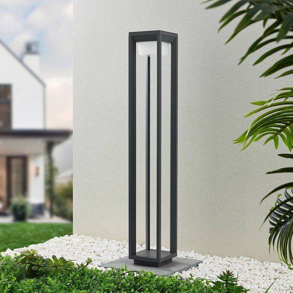 Słupek oświetleniowy LED Gamion PRIOS, aluminiowy / szary / cynkowy, aluminium, nowoczesny