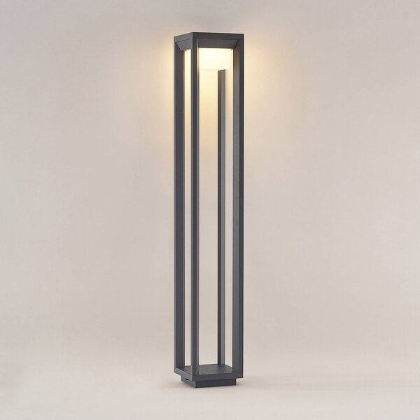 Słupek oświetleniowy LED Gamion PRIOS, aluminiowy / szary / cynkowy, aluminium, nowoczesny