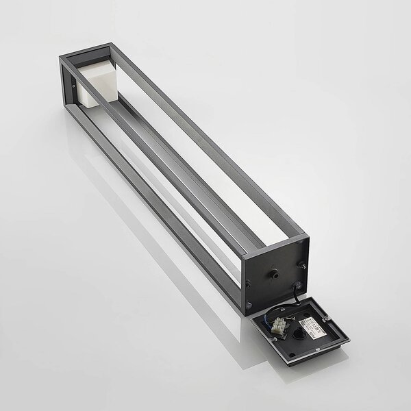 Słupek oświetleniowy LED Gamion PRIOS, aluminiowy / szary / cynkowy, aluminium, nowoczesny
