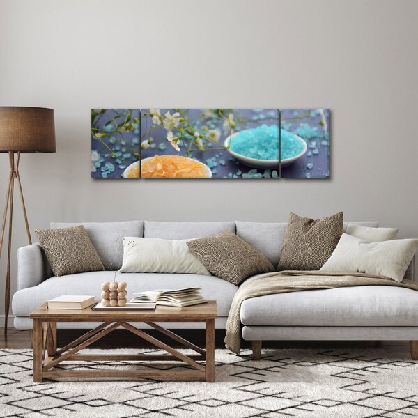 Obraz kolorowej soli morskiej (170x50 cm)