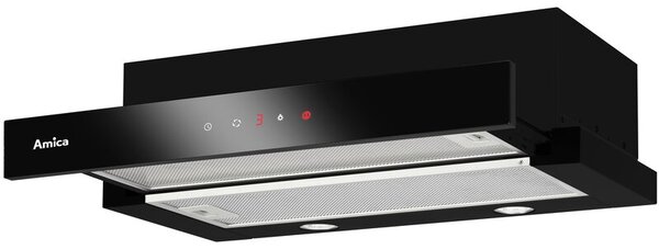 Okap AMICA OTP6641BG Czarny 389m3/h 65dB klasa C Funkcja czasowego wyÅÄ czenia
