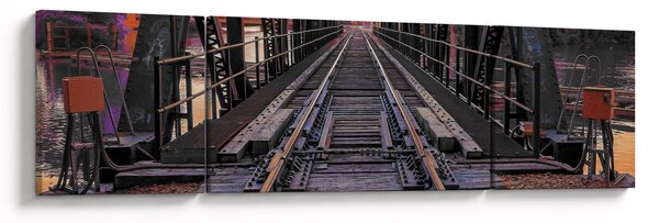 Obraz mostu kolejowego (170x50 cm)