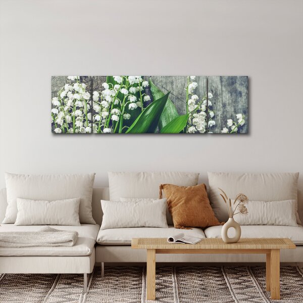 Obraz konwalii (170x50 cm)