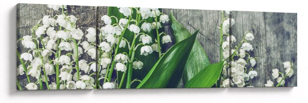 Obraz konwalii (170x50 cm)