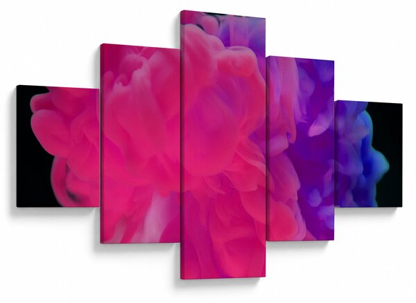 Obraz kolorowego dymu (125x70 cm)