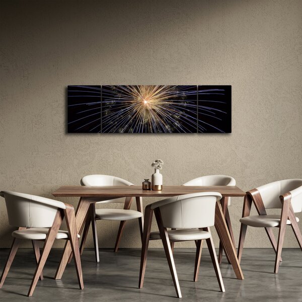Obraz fajerwerków (170x50 cm)