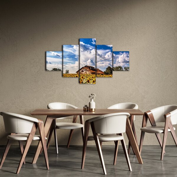 Obraz pola słoneczników (125x70 cm)