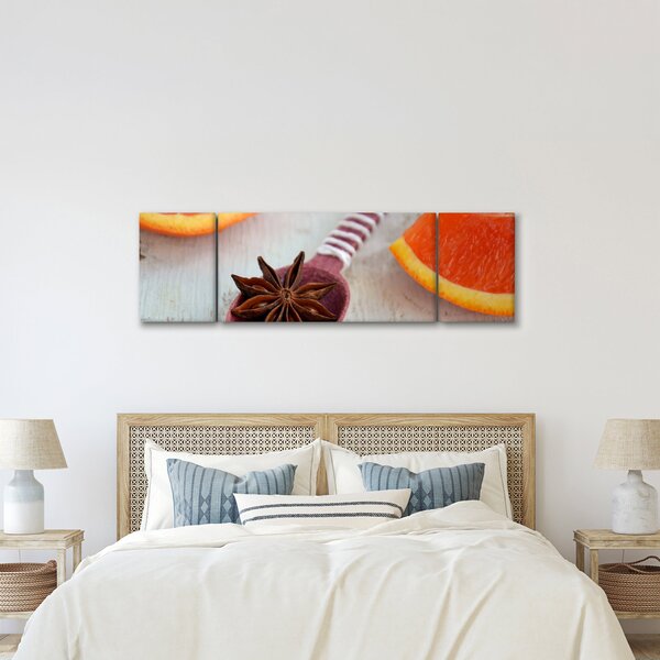 Obraz cynamonu na łyżce (170x50 cm)