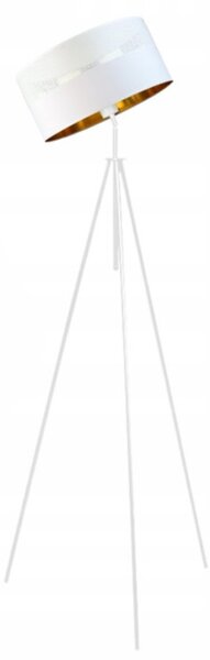 Lampa stojąca podłogowa przegubowa regulowana trójnóg z abażurem walec DECO