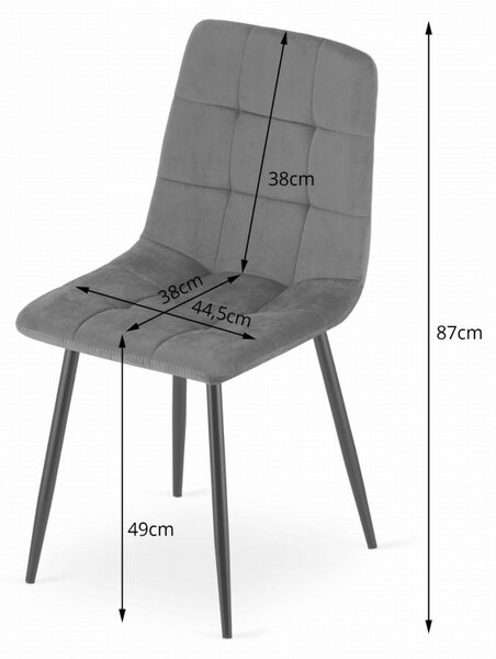 Zestaw jadalniany 1 + 4, stół UMEKO 120x80 cm dąb sonoma + różowe aksamitne krzesło KARA