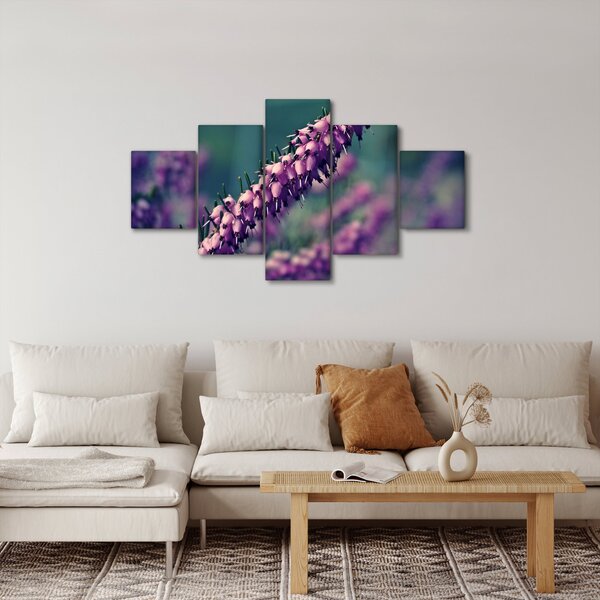 Obraz fioletowego kwiatu (125x70 cm)