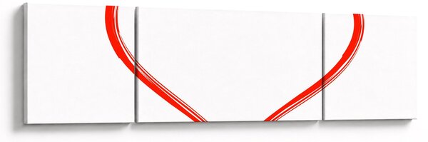 Obraz serca (170x50 cm)