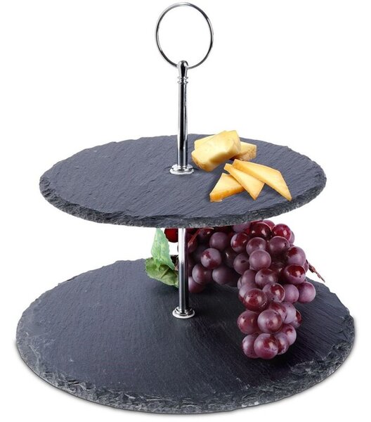 Patera kamienna 2-piętrowa 23 cm