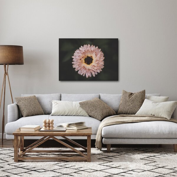 Obraz pomarańczowego kwiatu (70x50 cm)