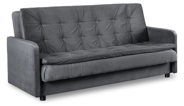 Wersalka RozkÅadana Kanapa Z FunkcjÄ Spania Sofa Dwuosobowa Szara STELLA