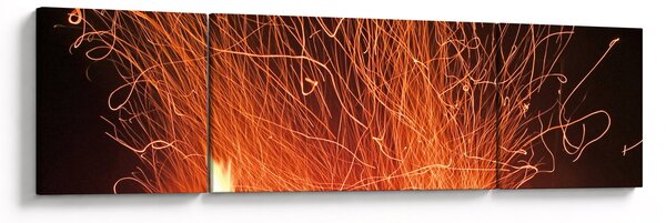Obraz ognia (170x50 cm)