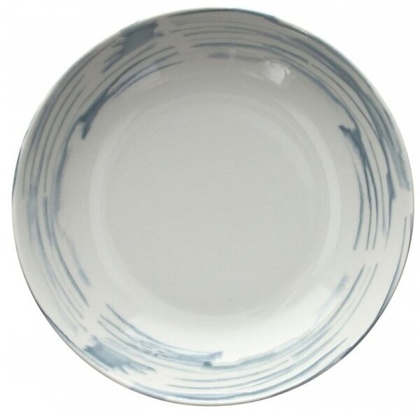 Talerz TOGNANA Maiolica Grigio 21 cm Niebiesko-biały