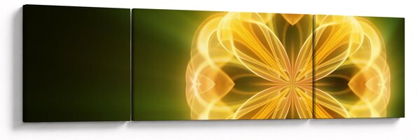Obraz żółtego kwiatu (170x50 cm)