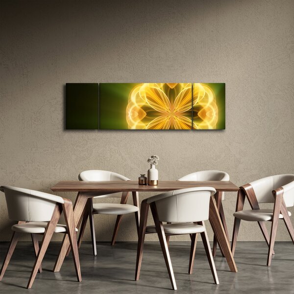Obraz żółtego kwiatu (170x50 cm)
