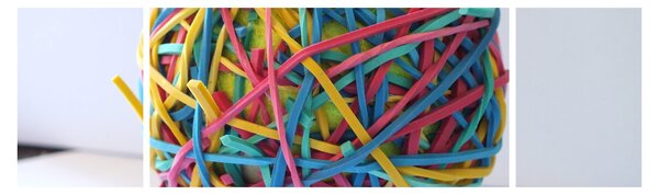 Obraz gumek (170x50 cm)