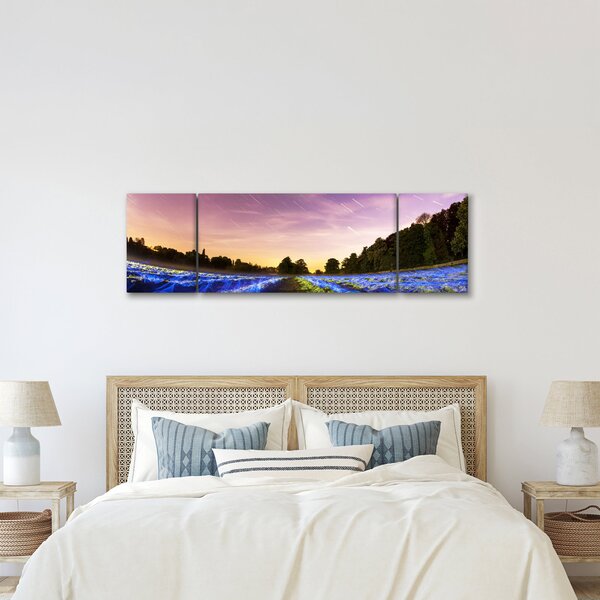 Obraz kolorowego pola (170x50 cm)