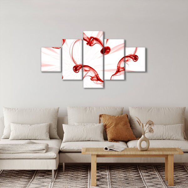 Obraz serce z dymu (125x70 cm)