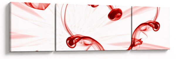 Obraz serce z dymu (170x50 cm)