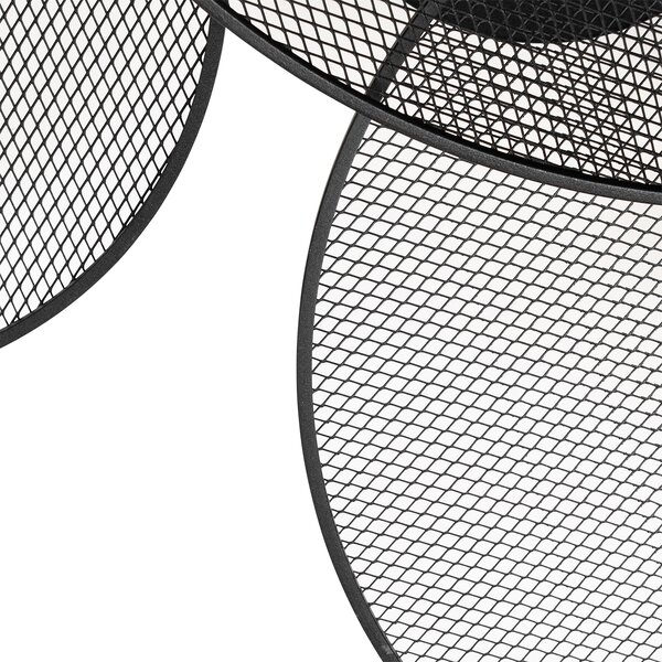 Designerska lampa ścienna czarna z siatką 3-punktowa - Jane