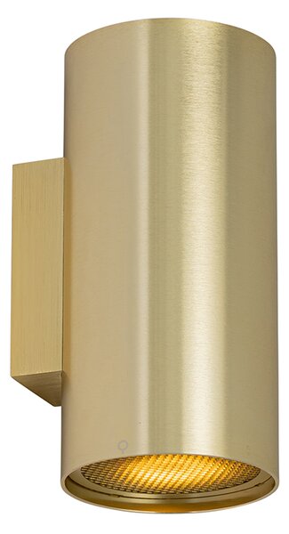 Designerski Kinkiet / Lampa scienna złoty okrągły 2-punktowy - Sab Honey Oswietlenie wewnetrzne
