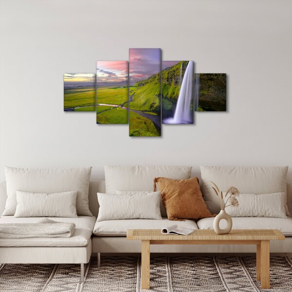Obraz wodospadów (125x70 cm)