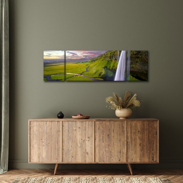 Obraz wodospadów (170x50 cm)