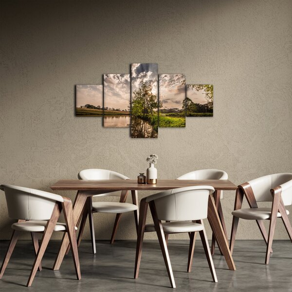 Obraz natury z promieniami (125x70 cm)